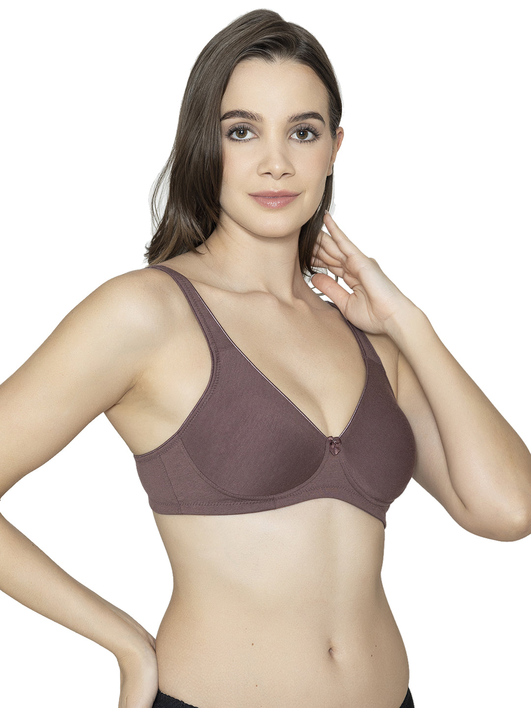 Full Coverage Non Padded Luxe Plunge Bra | BZB8001